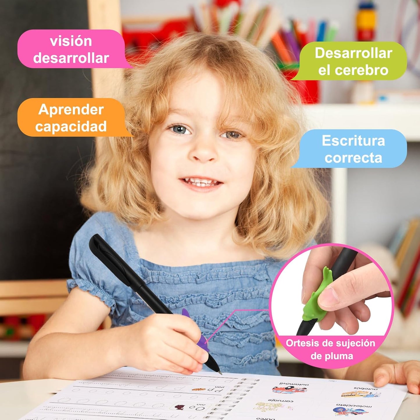 Montessori MagicBook™ – Cuadernos Mágicos Reutilizables - 4unidades (Dibujo, Alfabeto, Números y Matemáticas)